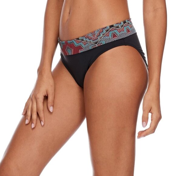 NWOT Skye black & multicolour print bikini bottom - Picture 3 of 7